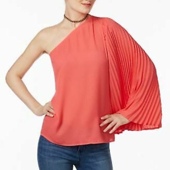 INC International Concepts Tops - NWT Inc Top Coral Asymmetrical Kimono Sleeve #455